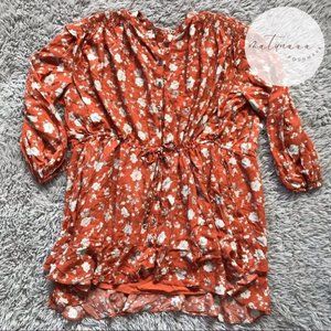 Free People Sample Flower Fields Mini Dress in Pop Combo